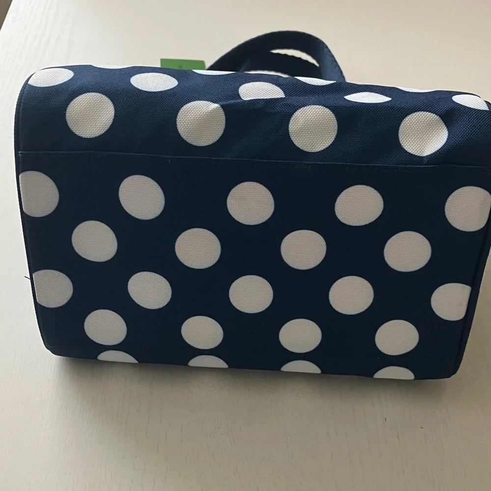 Kate Spade New York Navy Jumbo Dot Lunch Bag (NWT)